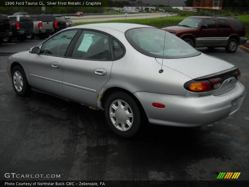 Silver Frost Metallic / Graphite 1996 Ford Taurus GL