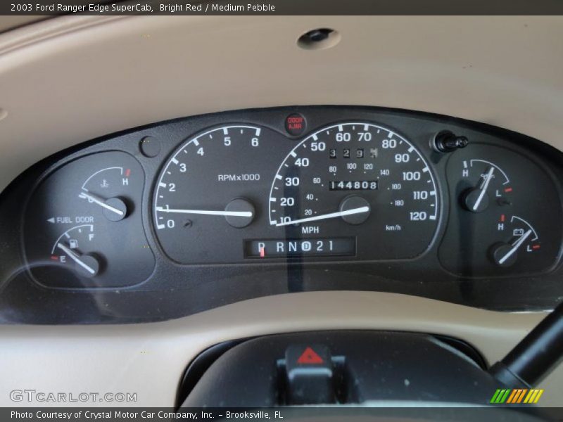 Bright Red / Medium Pebble 2003 Ford Ranger Edge SuperCab