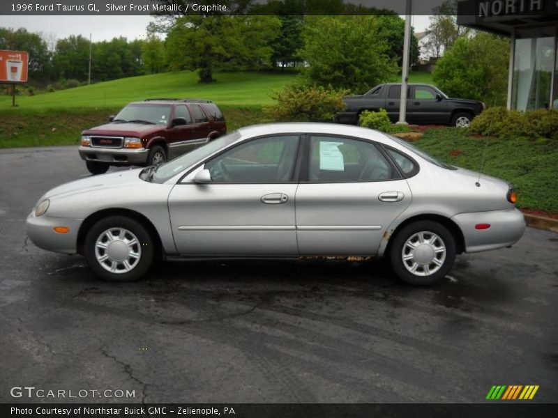 Silver Frost Metallic / Graphite 1996 Ford Taurus GL