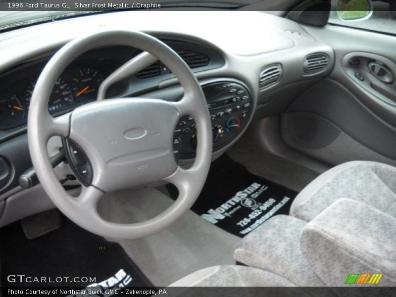 Silver Frost Metallic / Graphite 1996 Ford Taurus GL