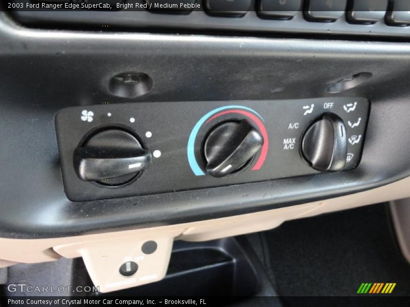 Bright Red / Medium Pebble 2003 Ford Ranger Edge SuperCab