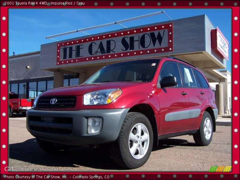 Impulse Red / Gray 2001 Toyota RAV4 4WD