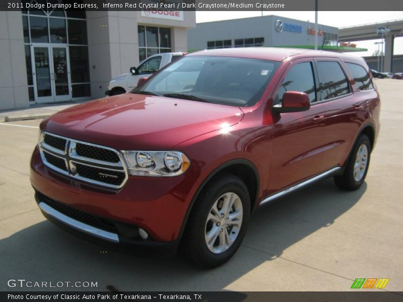 Inferno Red Crystal Pearl / Dark Graystone/Medium Graystone 2011 Dodge Durango Express