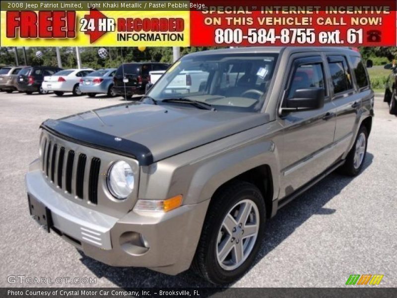 Light Khaki Metallic / Pastel Pebble Beige 2008 Jeep Patriot Limited