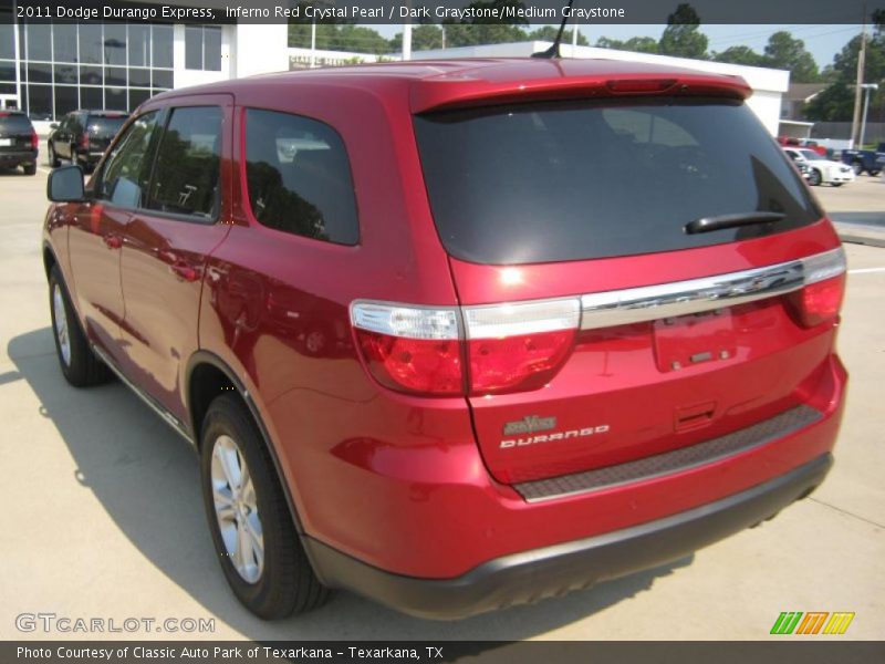 Inferno Red Crystal Pearl / Dark Graystone/Medium Graystone 2011 Dodge Durango Express