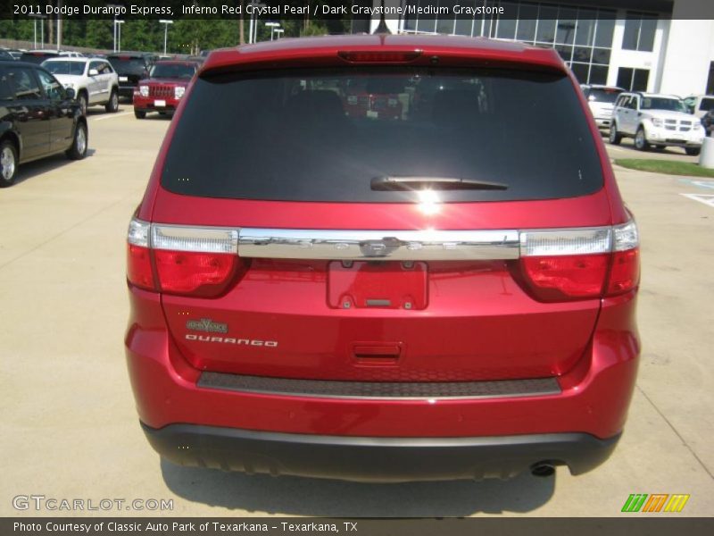 Inferno Red Crystal Pearl / Dark Graystone/Medium Graystone 2011 Dodge Durango Express
