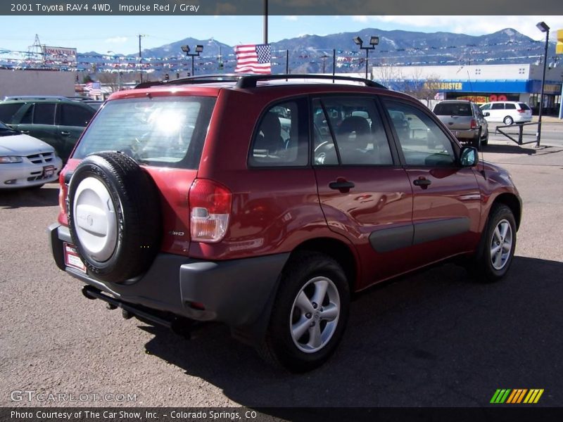 Impulse Red / Gray 2001 Toyota RAV4 4WD