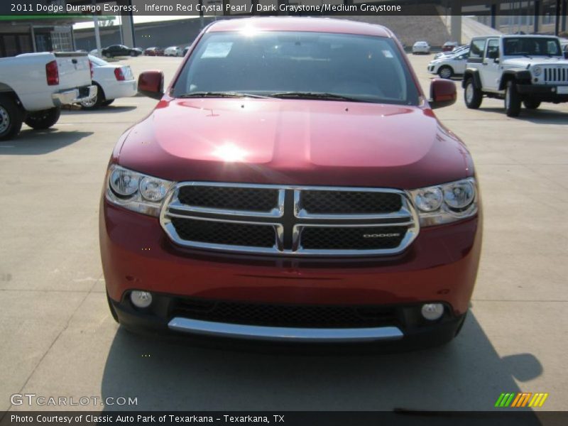 Inferno Red Crystal Pearl / Dark Graystone/Medium Graystone 2011 Dodge Durango Express