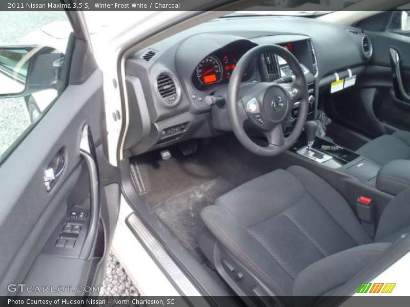 Winter Frost White / Charcoal 2011 Nissan Maxima 3.5 S