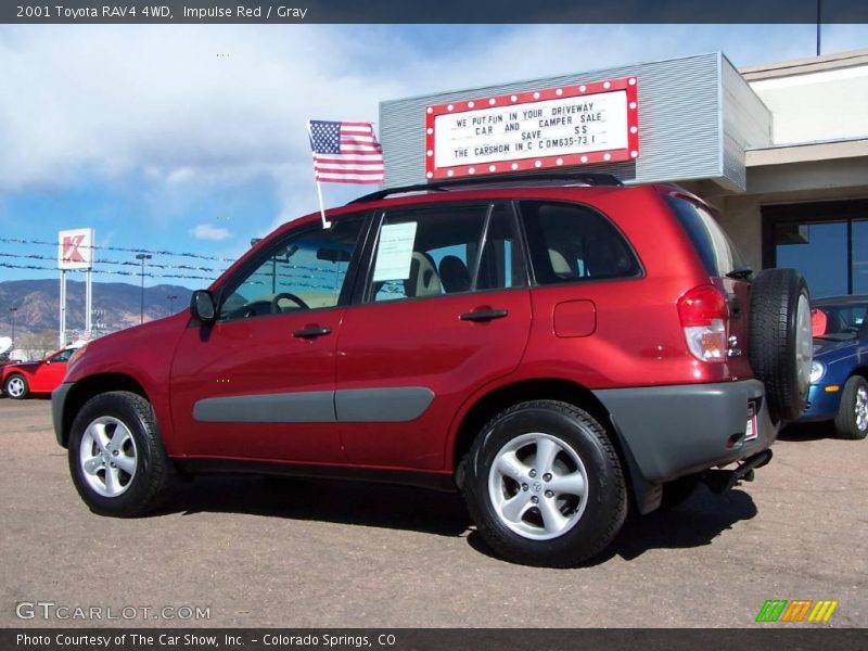 Impulse Red / Gray 2001 Toyota RAV4 4WD