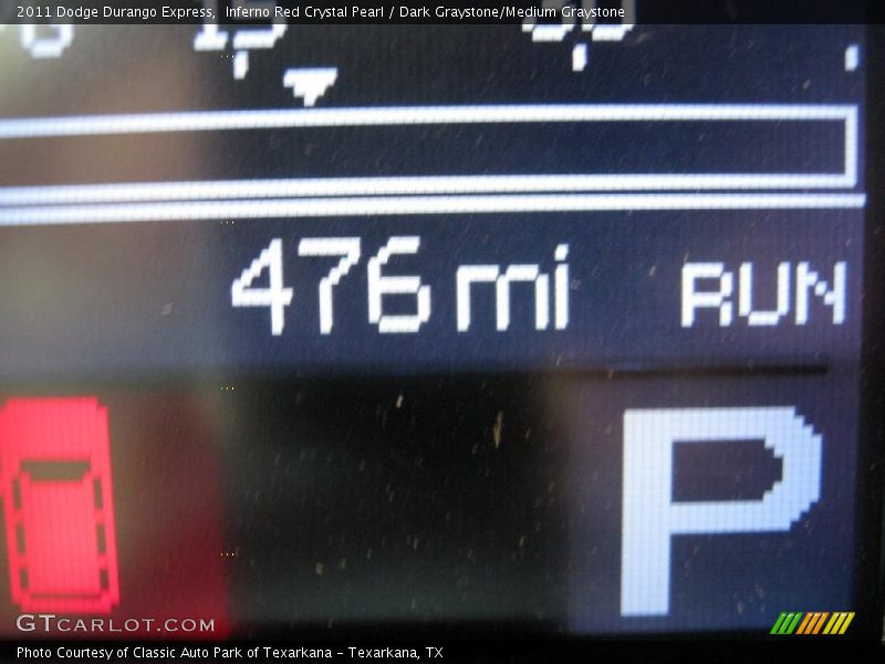 Inferno Red Crystal Pearl / Dark Graystone/Medium Graystone 2011 Dodge Durango Express