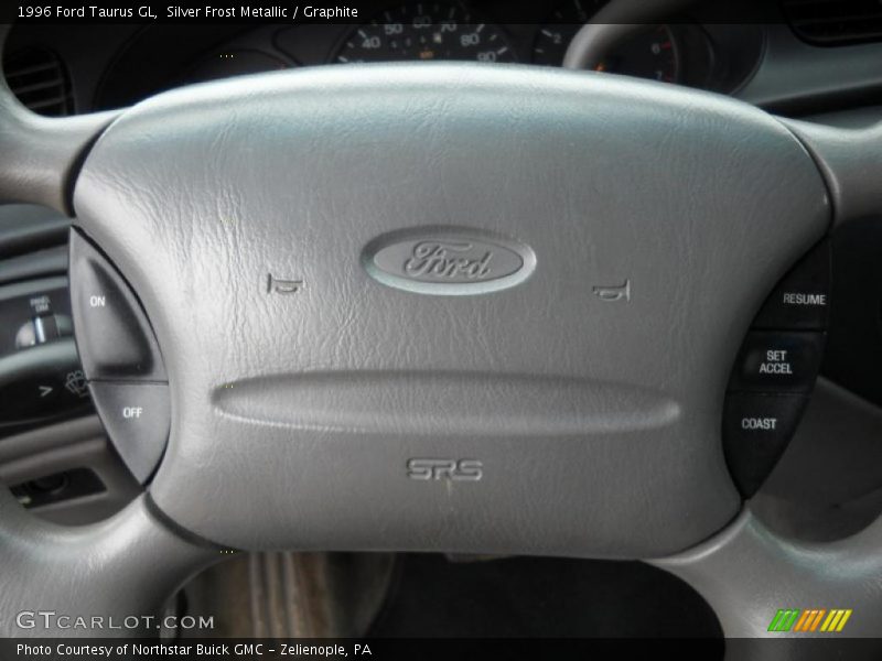 Silver Frost Metallic / Graphite 1996 Ford Taurus GL