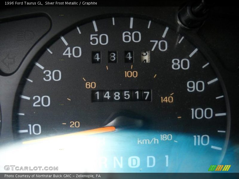 Silver Frost Metallic / Graphite 1996 Ford Taurus GL