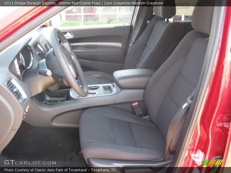 Inferno Red Crystal Pearl / Dark Graystone/Medium Graystone 2011 Dodge Durango Express