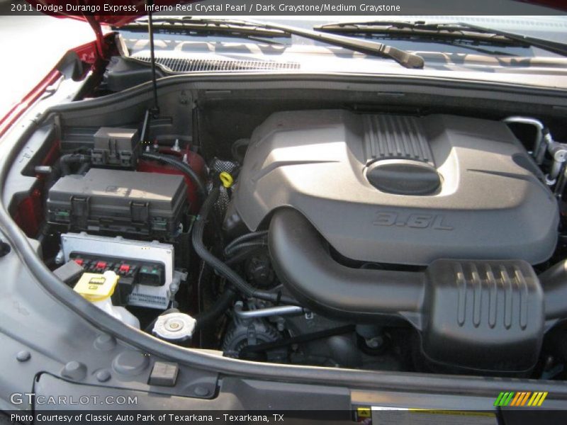Inferno Red Crystal Pearl / Dark Graystone/Medium Graystone 2011 Dodge Durango Express