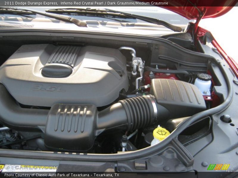 Inferno Red Crystal Pearl / Dark Graystone/Medium Graystone 2011 Dodge Durango Express