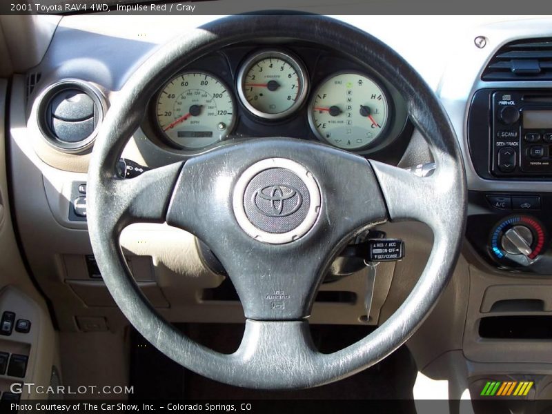 Impulse Red / Gray 2001 Toyota RAV4 4WD