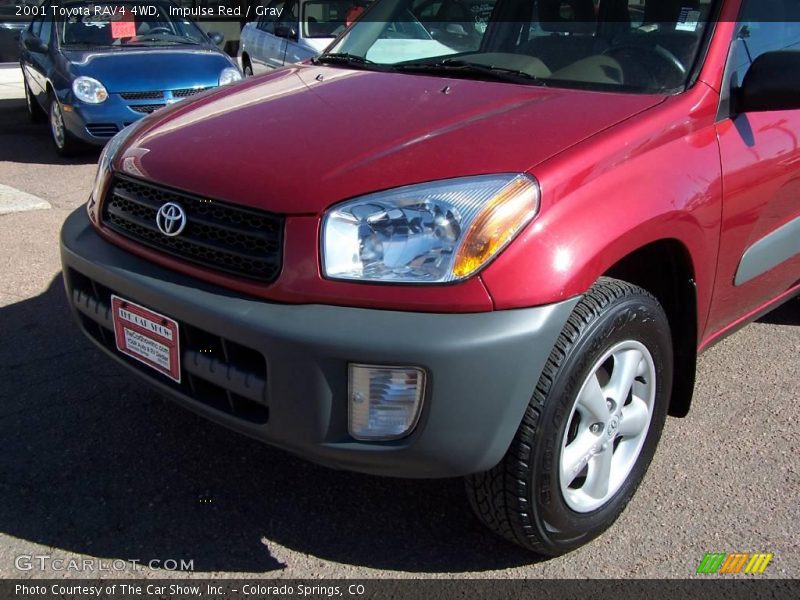 Impulse Red / Gray 2001 Toyota RAV4 4WD