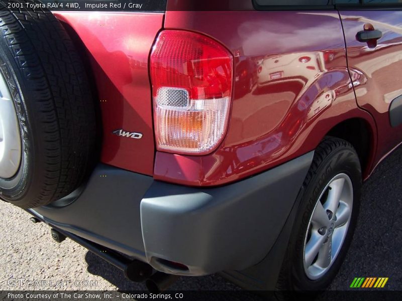Impulse Red / Gray 2001 Toyota RAV4 4WD