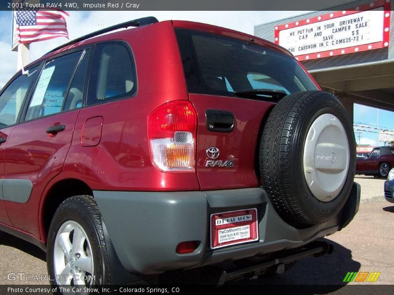 Impulse Red / Gray 2001 Toyota RAV4 4WD