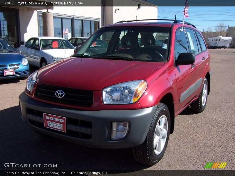 Impulse Red / Gray 2001 Toyota RAV4 4WD