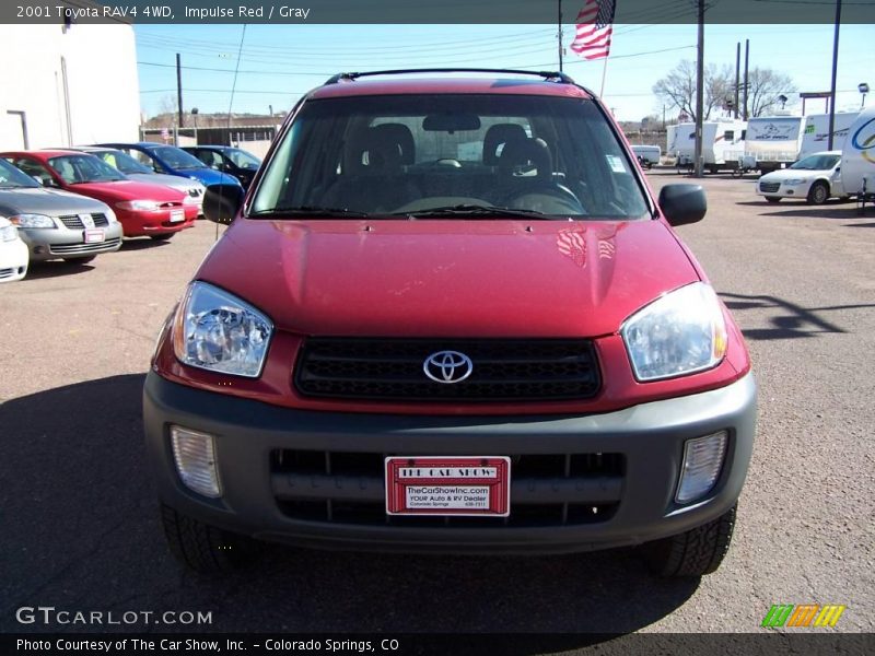 Impulse Red / Gray 2001 Toyota RAV4 4WD
