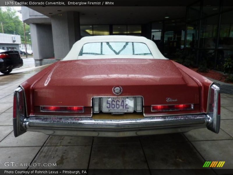 Emberglow Firemist / White 1976 Cadillac Eldorado Convertible