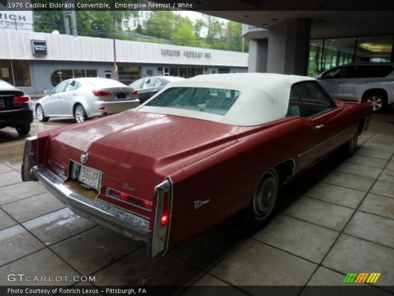 Emberglow Firemist / White 1976 Cadillac Eldorado Convertible