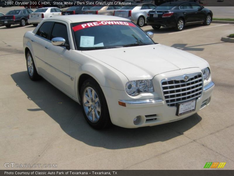 Stone White / Dark Slate Gray/Light Graystone 2007 Chrysler 300 C HEMI