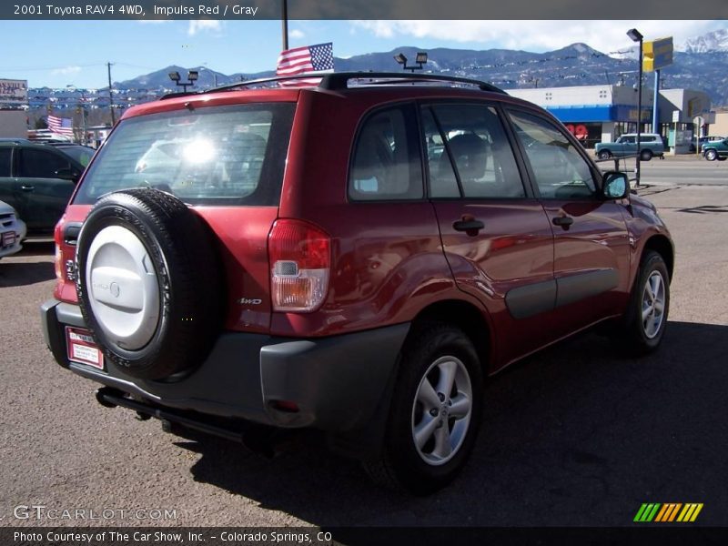 Impulse Red / Gray 2001 Toyota RAV4 4WD