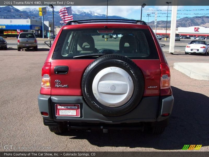 Impulse Red / Gray 2001 Toyota RAV4 4WD