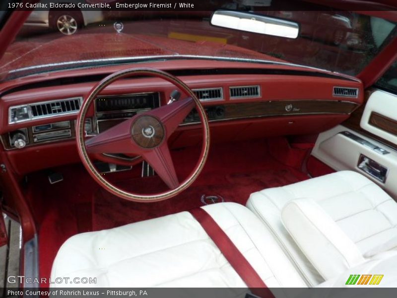 White Interior - 1976 Eldorado Convertible 