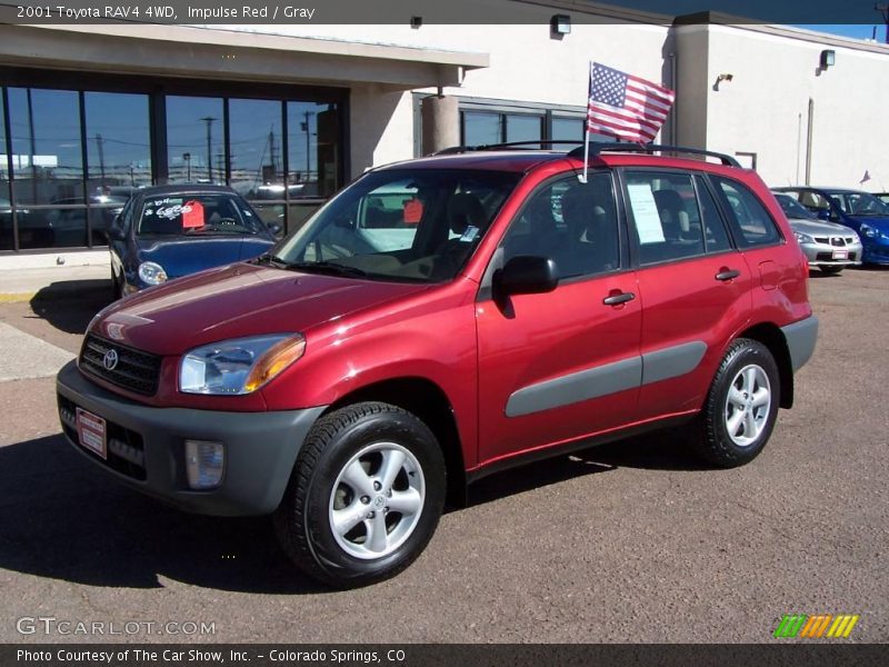 Impulse Red / Gray 2001 Toyota RAV4 4WD