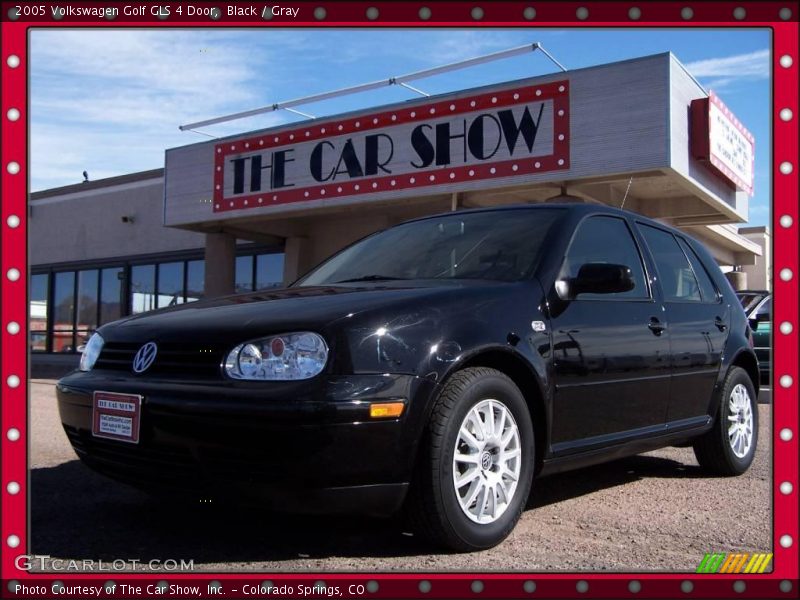 Black / Gray 2005 Volkswagen Golf GLS 4 Door