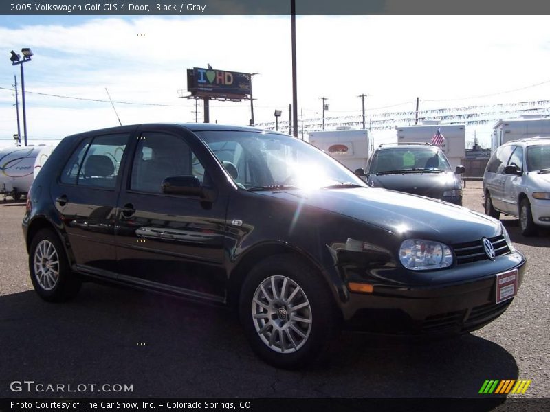 Black / Gray 2005 Volkswagen Golf GLS 4 Door
