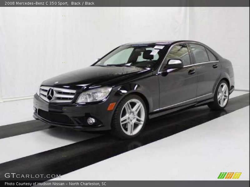 Black / Black 2008 Mercedes-Benz C 350 Sport