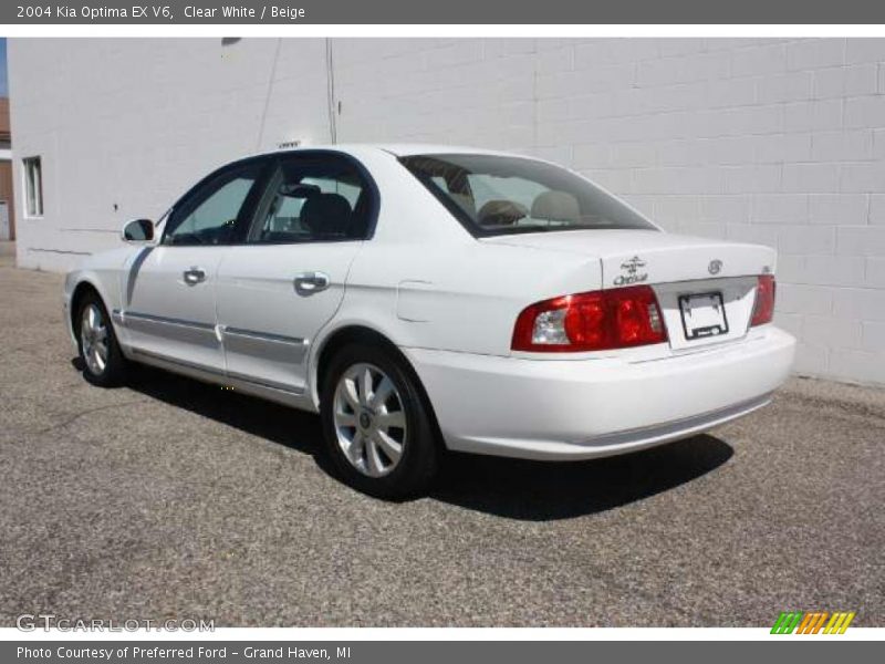 Clear White / Beige 2004 Kia Optima EX V6