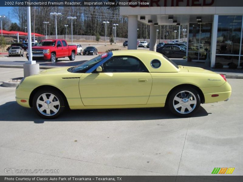  2002 Thunderbird Premium Roadster Inspiration Yellow