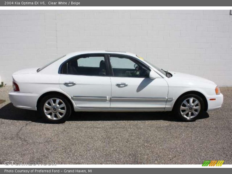 Clear White / Beige 2004 Kia Optima EX V6