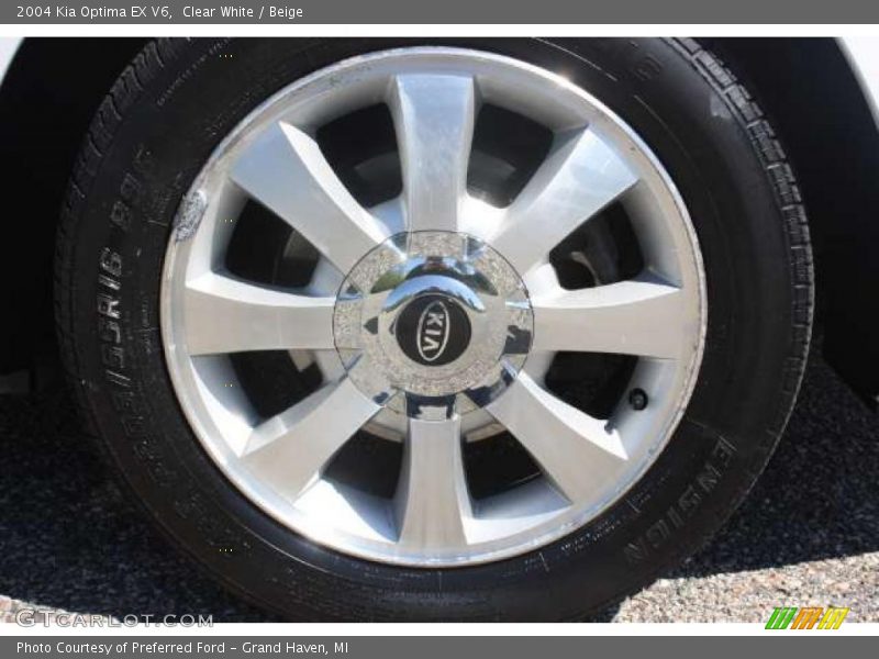 Clear White / Beige 2004 Kia Optima EX V6