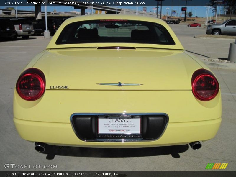  2002 Thunderbird Premium Roadster Inspiration Yellow