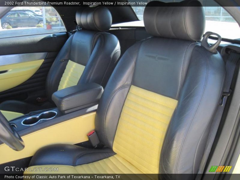  2002 Thunderbird Premium Roadster Inspiration Yellow Interior