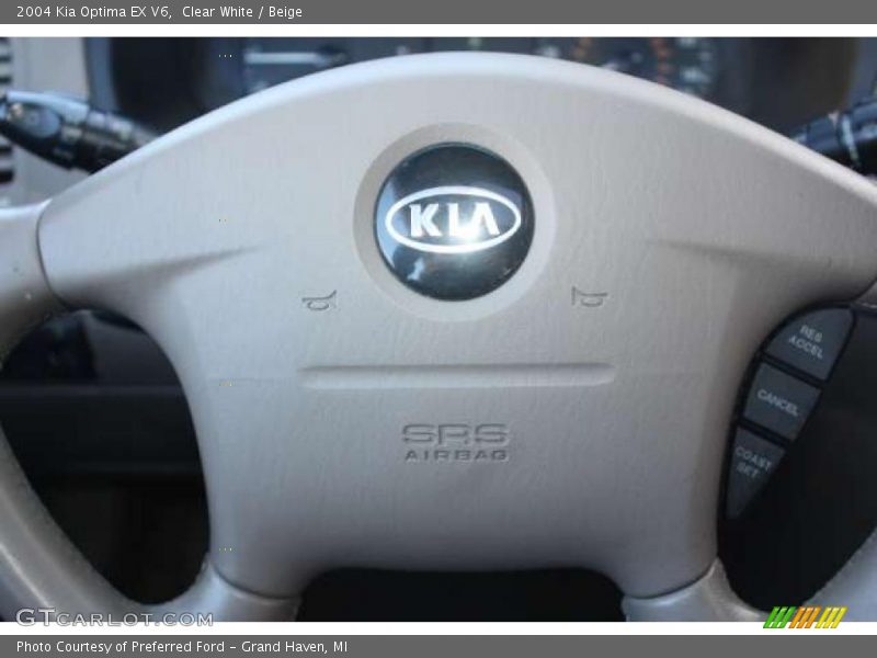 Clear White / Beige 2004 Kia Optima EX V6