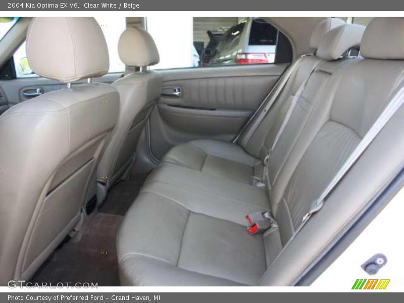 Clear White / Beige 2004 Kia Optima EX V6