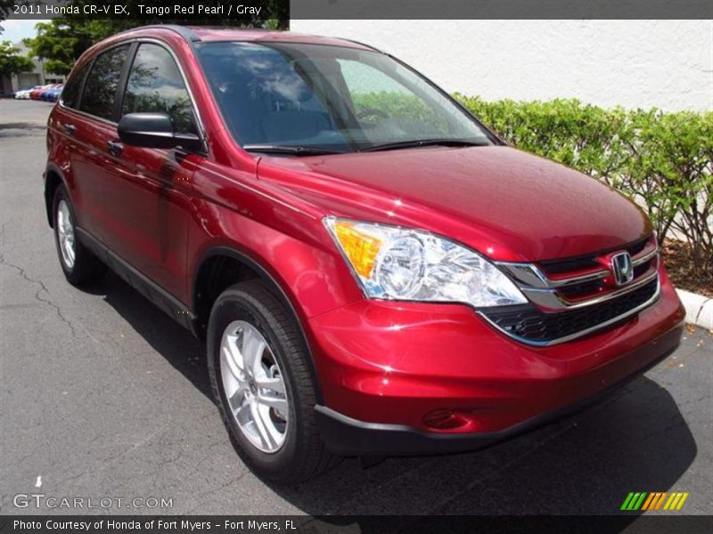 Tango Red Pearl / Gray 2011 Honda CR-V EX