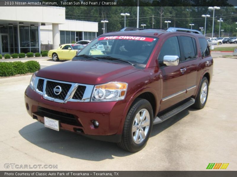 Tuscan Sun Red Pearl / Charcoal 2010 Nissan Armada Platinum