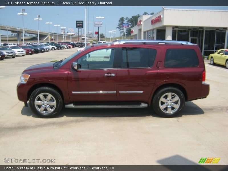 Tuscan Sun Red Pearl / Charcoal 2010 Nissan Armada Platinum