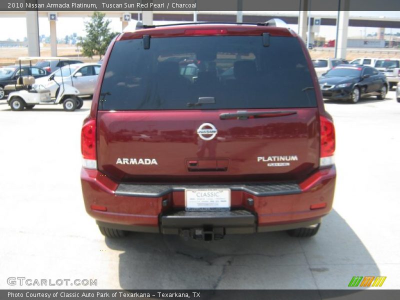 Tuscan Sun Red Pearl / Charcoal 2010 Nissan Armada Platinum