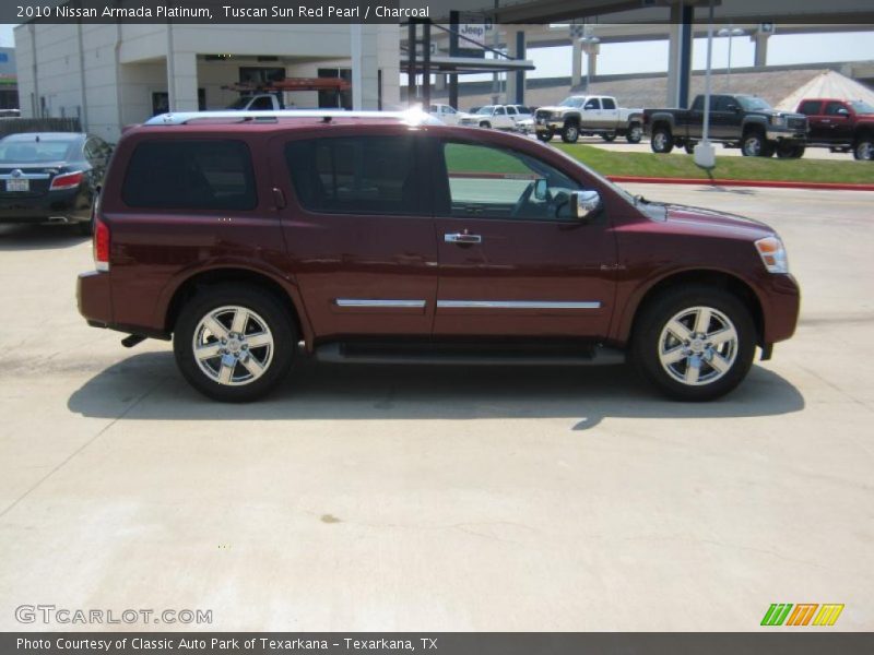 Tuscan Sun Red Pearl / Charcoal 2010 Nissan Armada Platinum