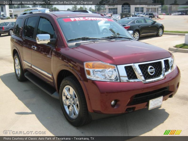 Tuscan Sun Red Pearl / Charcoal 2010 Nissan Armada Platinum
